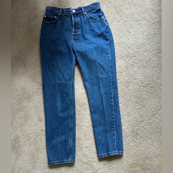 Everlane Blue Straight Leg Jeans - Picture 2 of 6